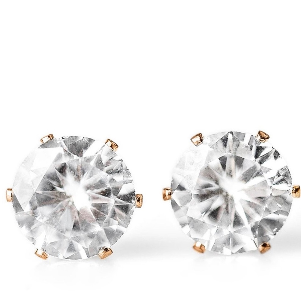 Timeless Rhinestone Stud Earring with Gold Post